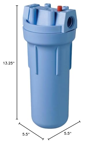 Culligan HF-150A Whole Standard Duty 3/4 Inlet/Outlet Water Filter Housing, Blue