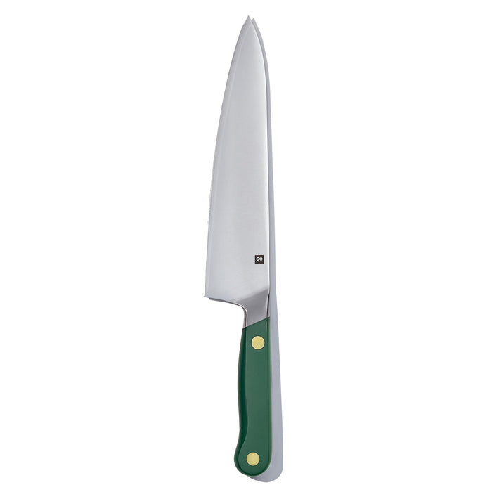 hedley & bennett Chef’s Knife - 8” Japanese Kitchen Knife - Three Layer Stainless Steel, Plain Sharp Edge - Perfect Cooking Gifts for Men and Women - Shiso (Green)