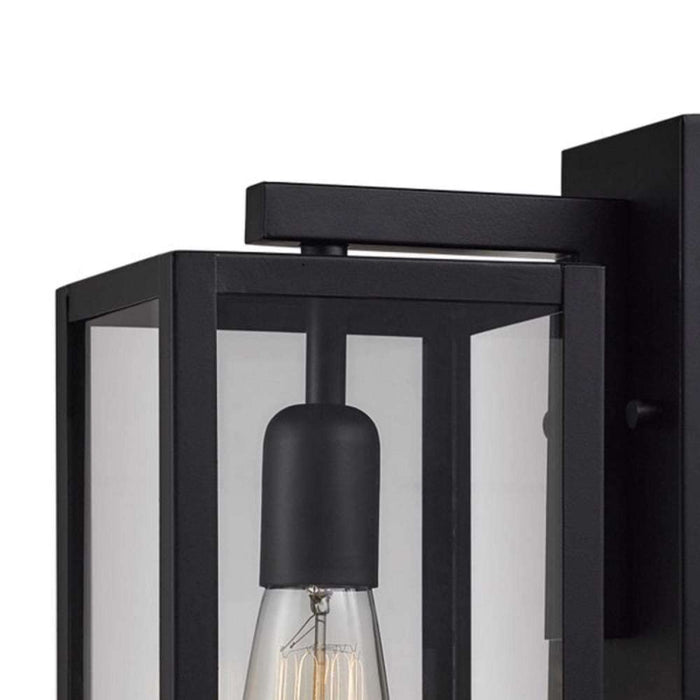 Globe Electric Vintage 1-Light Matte Black Hurley Wall Sconce