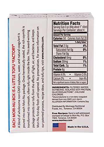 Mori-Nu Silken Tofu, Firm, 12.3 Ounce (Pack of 12)