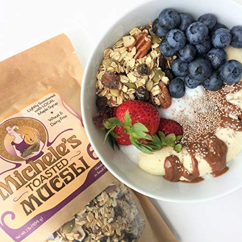 Michele's Granola Muesli, Toasted Muesli, Gluten Free, No Refined Sugar & Non GMO, 12 Oz, Pack of 3