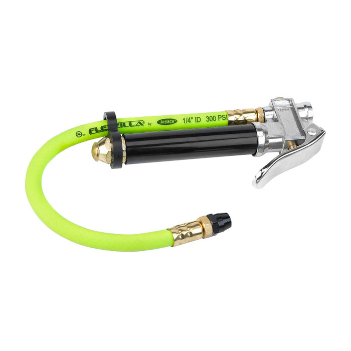 Flexzilla Premium Straight-On Tapered Chuck Inflator with 12 in. Hose (20-170 PSI) - AL2000FZ, ZillaGreen