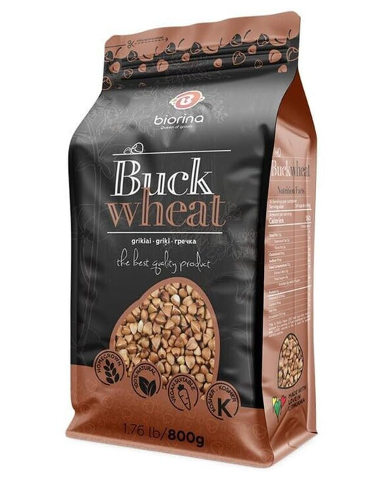 Biorina Buckwheat Groats - 800g (1.7 lb) per Bag, 2 Pack - Premium Quality, Nutritious Whole Grain