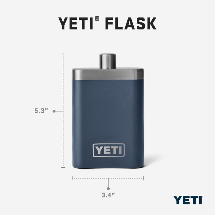 YETI 7 oz Flask and Funnel, Navy