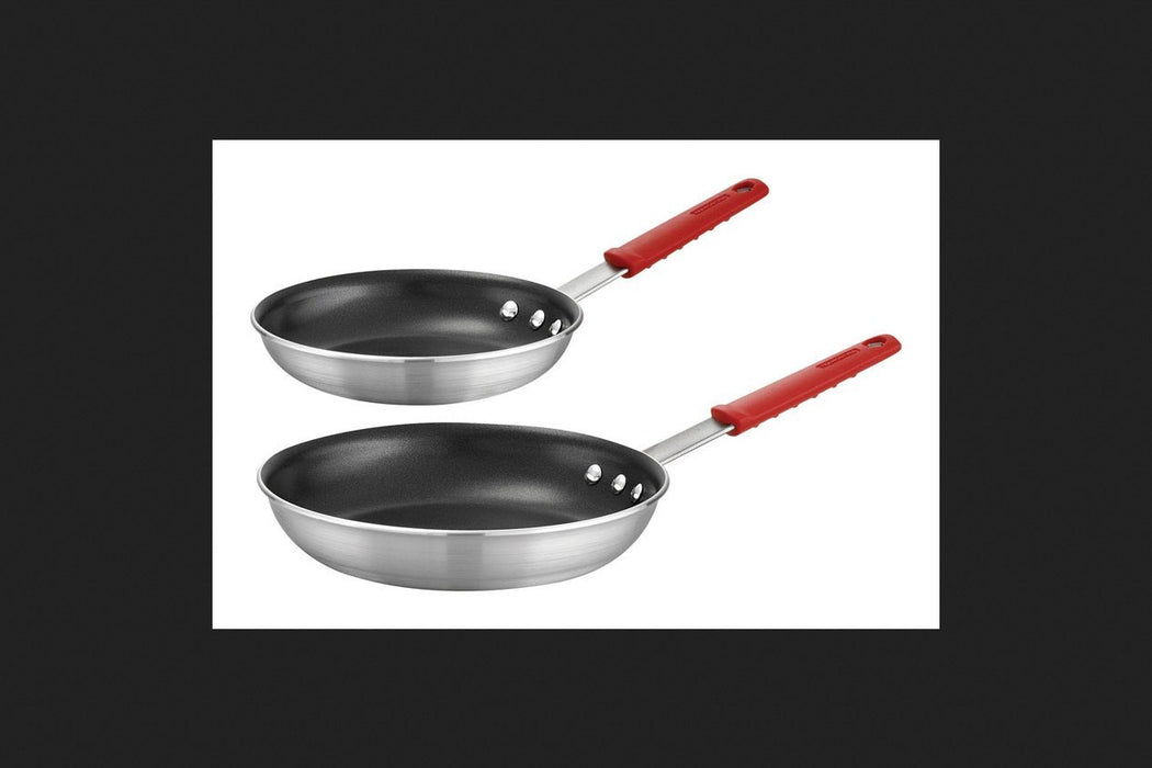 Tramontina Set of 2 Silvertone Aluminum Frying Pans (8 and 10 in.)