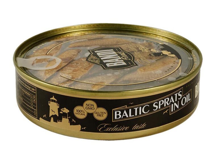 Bandi Smoked Sprats in Oil (Transparent EO Lid,) 160g - 5.64 oz - 6 pack