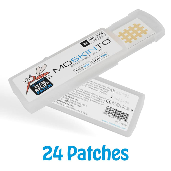 Moskinto The Original Itch Relief Patch, Mosquito Bite Patches for Kids and Adults, Instant Relief Natural Patches for Bug Bites, Travel Pack + Family Pack, Nude & Colorful Patches, 66 Count