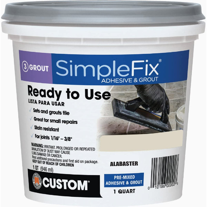 Custom Building Products SimpleFix Indoor Alabaster Grout 1 qt.