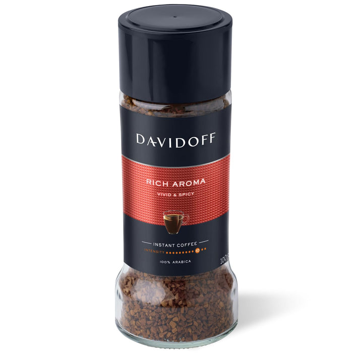 Davidoff Rich Aroma Instant Coffee - 10/12 Intensity, Granule, Jar - 0.1 Kg