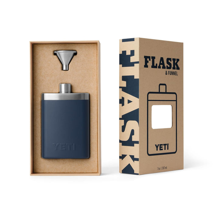 YETI 7 oz Flask and Funnel, Navy