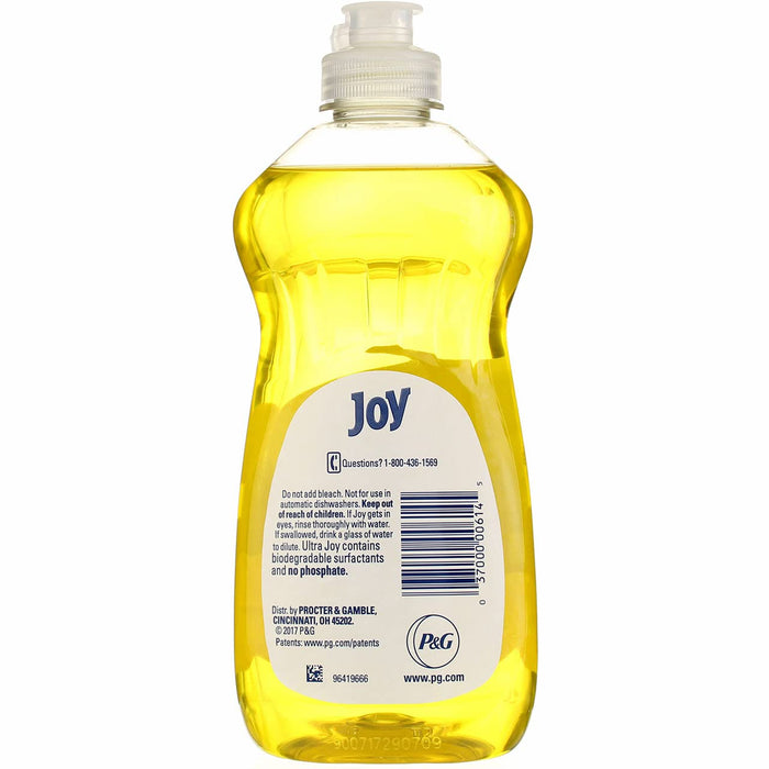 Joy Ultra Dishwashing Liquid, Lemon Scent 12.60 oz (Pack of 8)