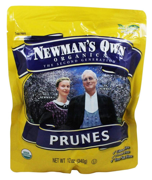 Newman's Own Organics California Prunes, 12-Ounce Pouches (Pack of 6)