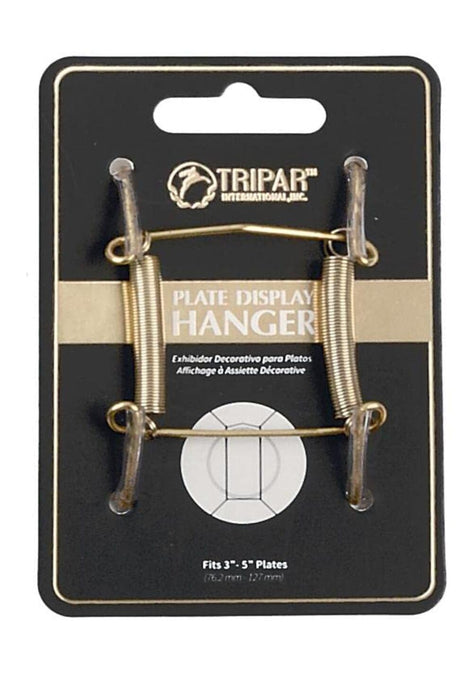 TRIPAR 3-5 Inch Brass Plate Wire Wall Plate Hanger