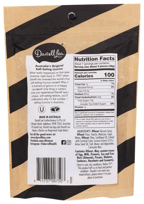 Darrell Soft Eating Liquorice - Original (Pack of 2) 7 oz