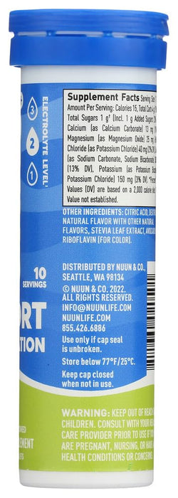 Nuun Active: Lemon+Lime Electrolyte Enhanced Drink Tablets(6-Pack of 10 Tablets)6