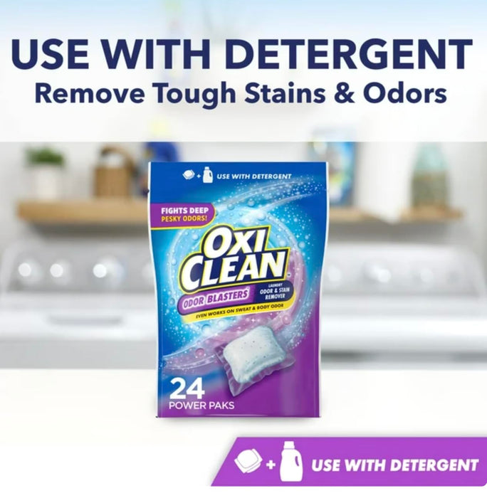 The Complete Laundry Stain Remover Kit, includes Oxi, Clean Max Force Laundry Stain Remover Gel Stick, 6.2 fl oz AND Odor Blasters Odor and Stain Remover Power Paks + LuxProdX Sticker