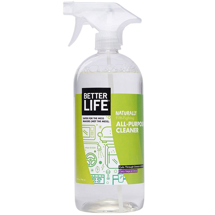 Better Life What Ever All Purpose Cleaner Clary Sage & Citrus, 32 Oz (Pack of 3)