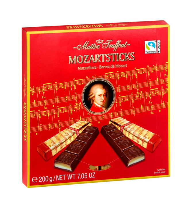 Gunz Maître Truffout Mozart Sticks Marzipan Dark Chocolate 200g