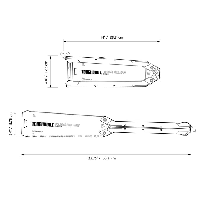 ToughBuilt Folding Pull Saw - (TB-H4-21-2X)