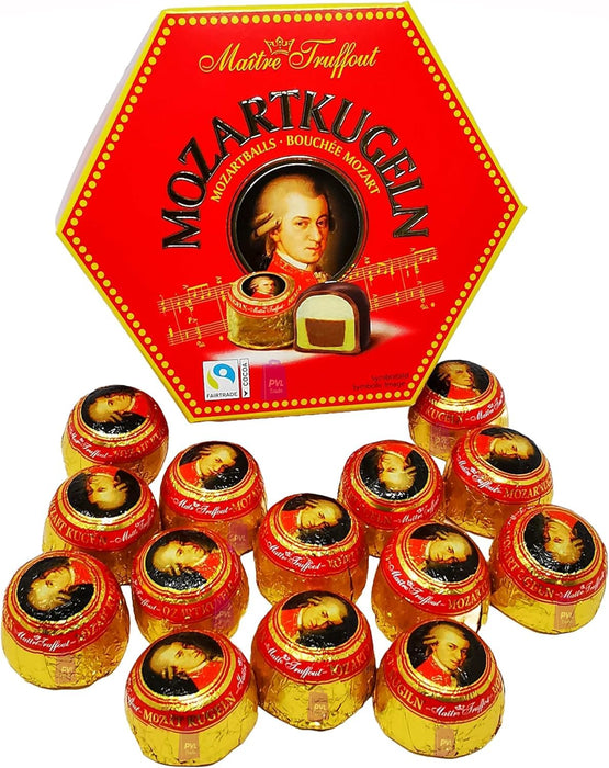 Mozart balls in 300g box from Ma?tre Truffout