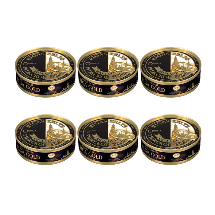 Riga Gold Sprats in Oil Size:Pack of 6