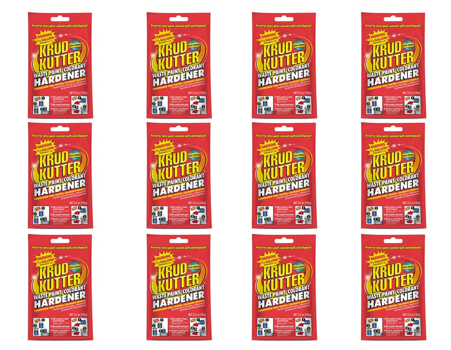 Krud Kutter Waste Paint Hardener, 3.5 Oz. Bag - Lot of 12