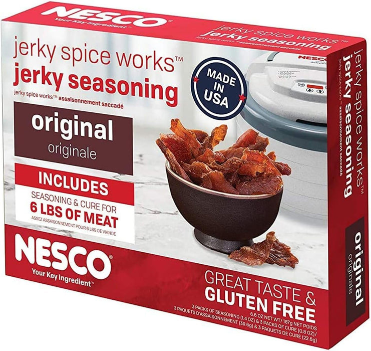 NESCO Jerky Original Seasoning 3 Pack (Makes 6 Pounds of Jerky)