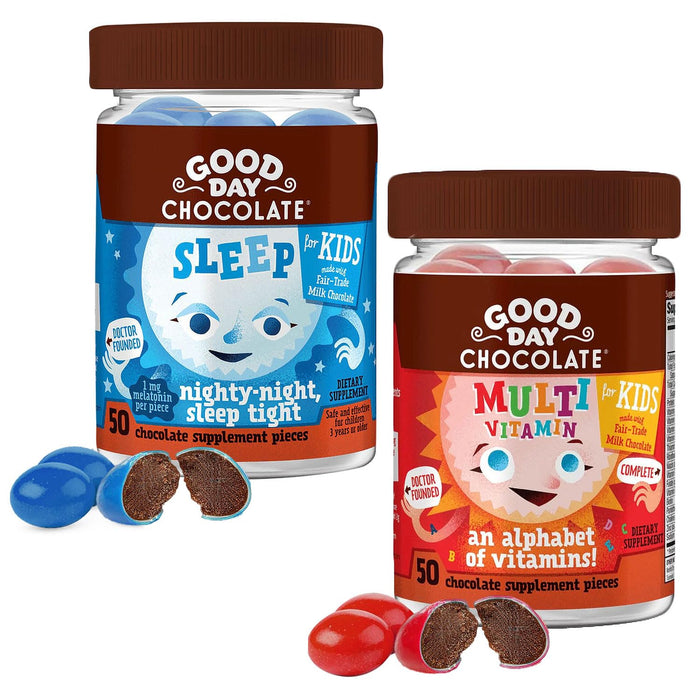 Good Day Chocolate Complete Multivitamin for Kids and Kids Melatonin Sleep Aid