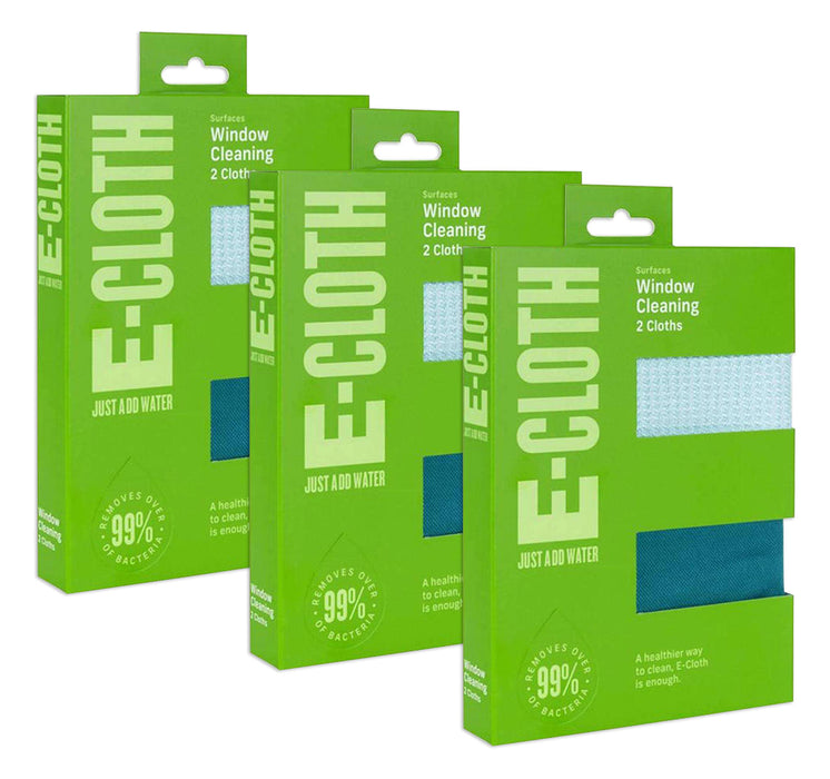 E-Cloth 2pc Window Cleaning Pack (Package of 3)