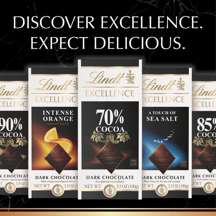 Lindt EXCELLENCE 78% Cocoa Dark Chocolate Bar, Dark Chocolate Candy, 3.5 oz. (12 Pack)