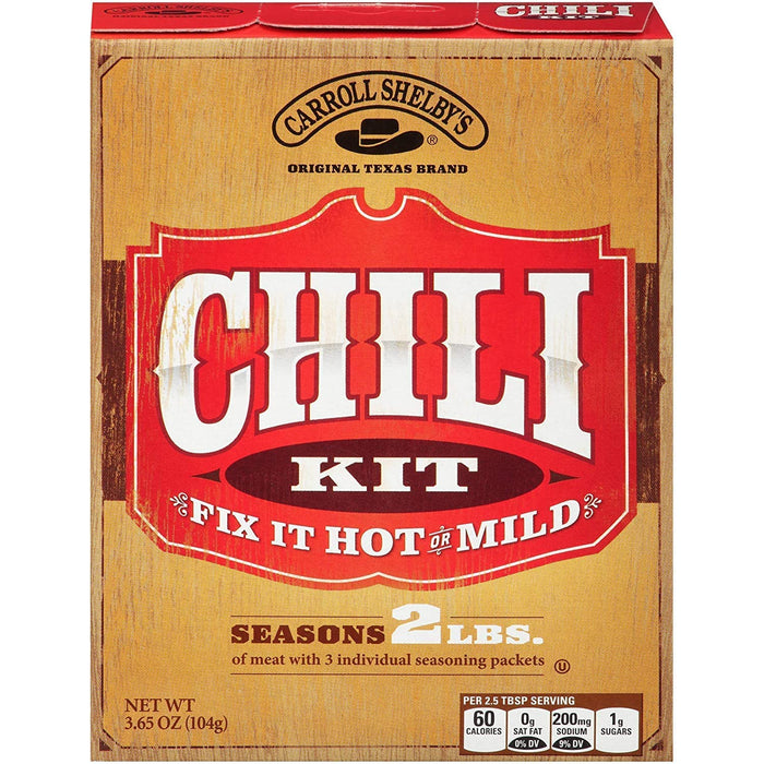 Carroll Shelby Chili Texas Kit 3.65 OZ (Pack of 2)