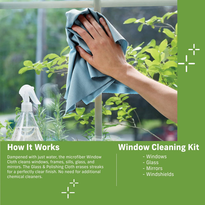 E-Cloth 2pc Window Cleaning Pack (Package of 3)