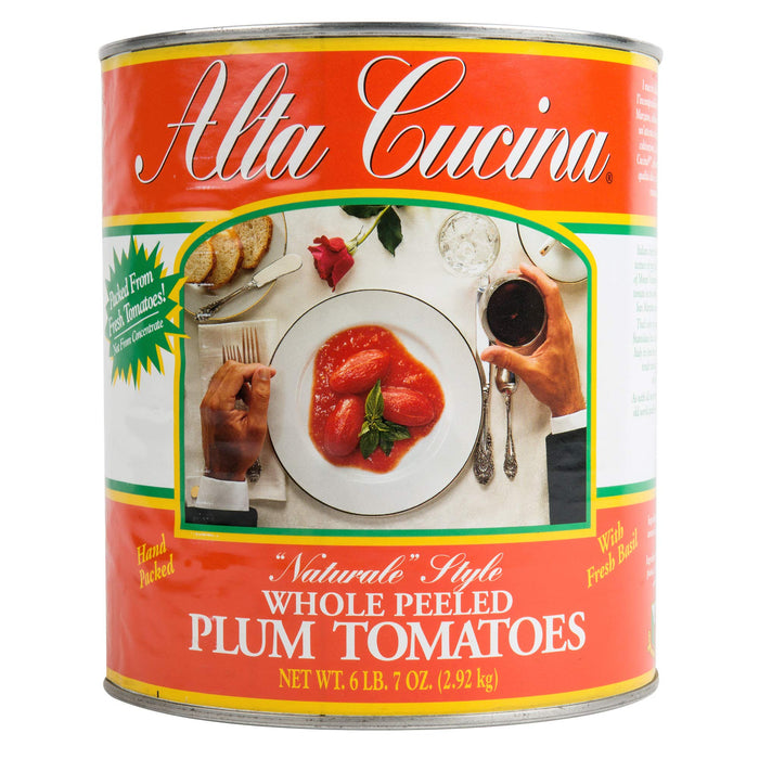 Stanislaus Alta Cucina Natural Style Whole Peeled Plum Tomatoes, 6.43 Pound (Pack of 6)