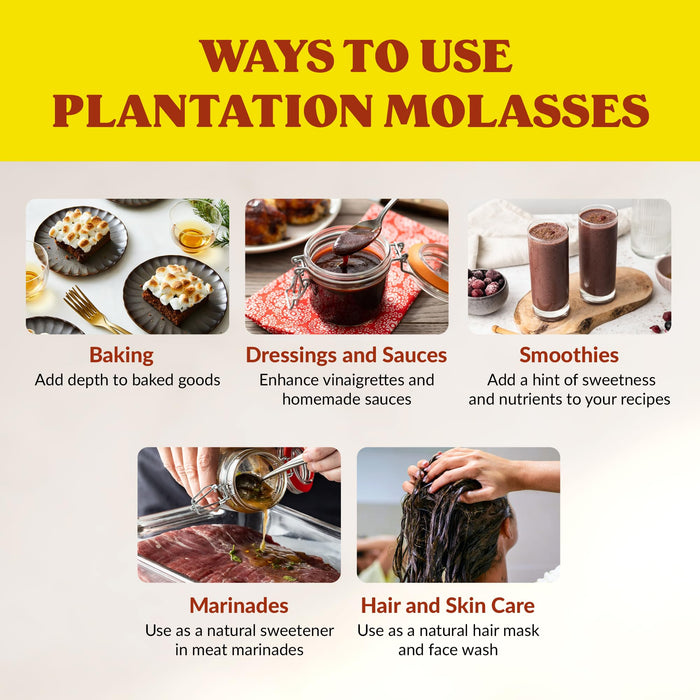 Plantation Blackstrap Molasses 15 oz (2)