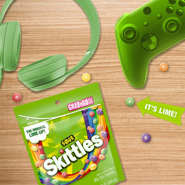 2 pk Bundle of Sour Skittles 7.2 oz each