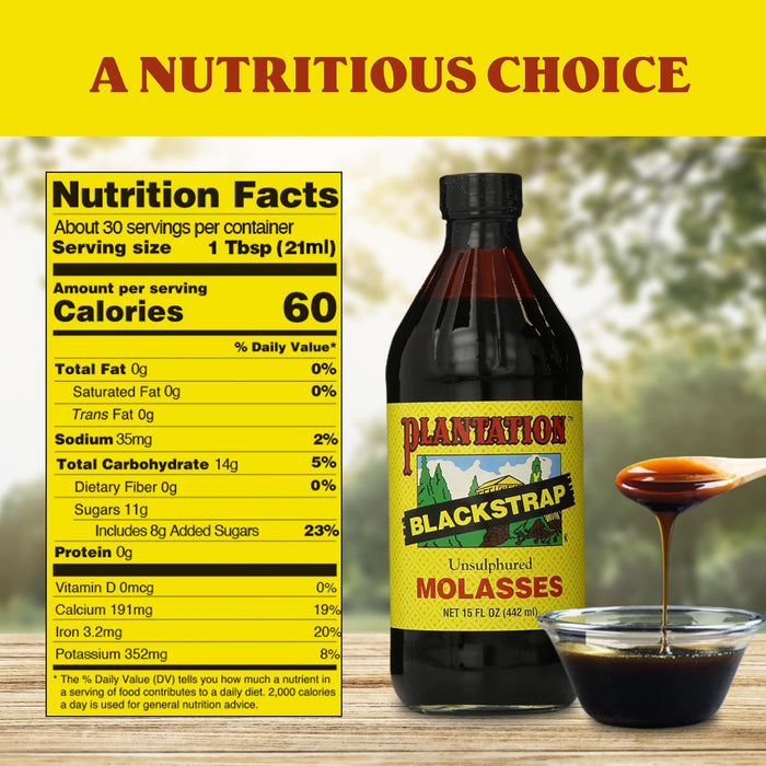 Plantation Blackstrap Molasses 15 oz (2)