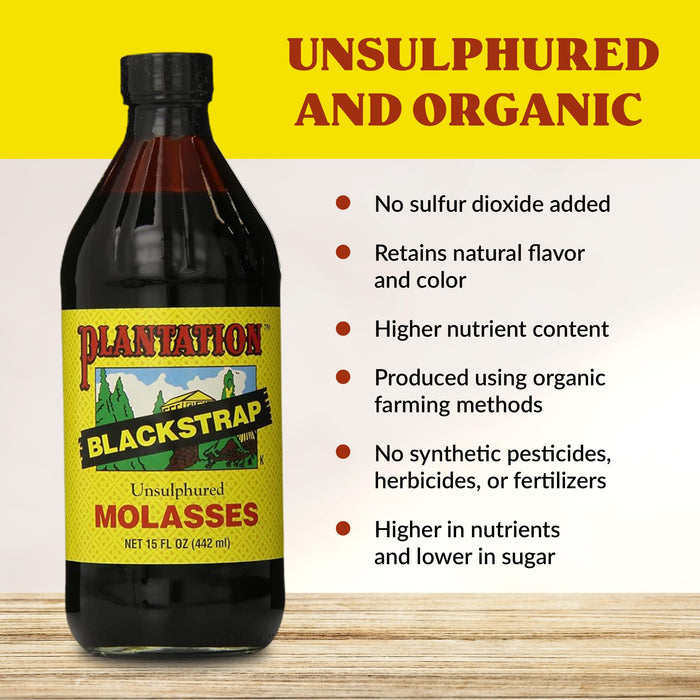 Plantation Blackstrap Molasses 15 oz (2)