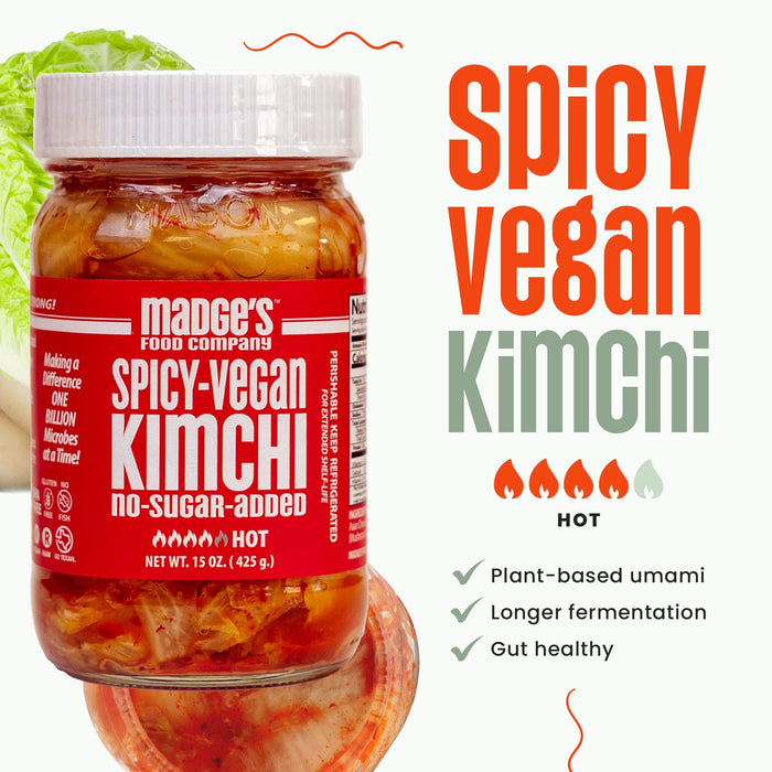 Madge's Food Company, Kimchi Spicy, 15 Ounce