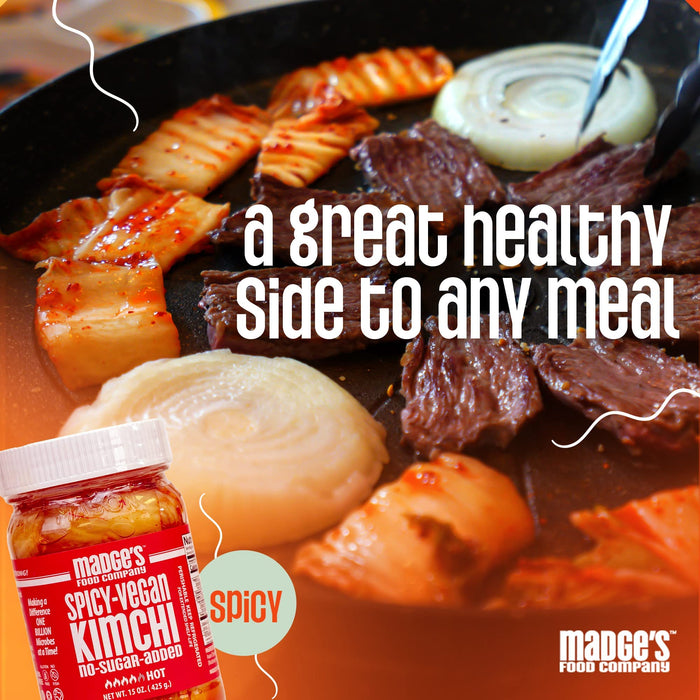 Madge's Food Company, Kimchi Spicy, 15 Ounce