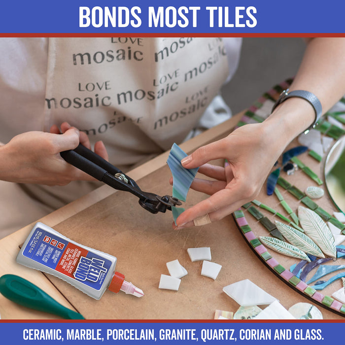 Weldbond Multi-Surface, Non-Toxic Glue, Bonds Most Anything! Use as Wood Glue or for Glass Crafts Ceramic Tile Mosaic Porcelain Stone Fabric Carpet Metal & More. 4-Pack of 5.4oz /160ml