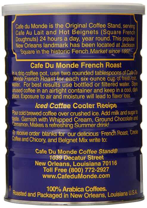 Cafe Du Monde Coffee, French Roast, 13 Ounce (Pack of 3)