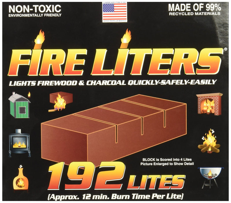 FIRE LITERS 10192 (192 Pack) 192PK Fireplace Lighter, 1, tan, 192 Count