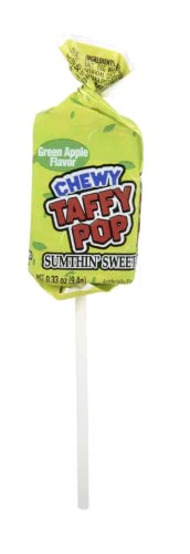 Sumthin’ Sweet Chewy Taffy Pop Assorted Flavor Lollipops 48 CT