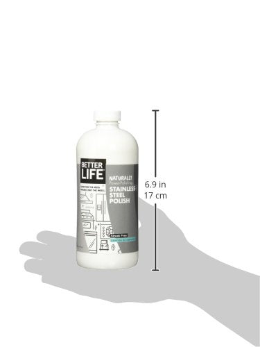 Better Life Natural Streak Free Stainless Steel Polish, Lavender and Chamomile, 16 Ounces, 24185