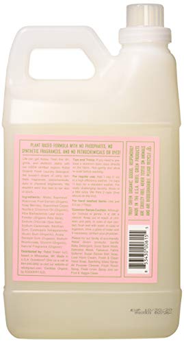 Rebel Green USDA Organic HE Liquid Fresh Laundry Detergent - Natural & Hypoallergenic Laundry Soap, Pink Lilac - 64 Loads