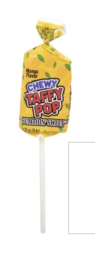 Sumthin’ Sweet Chewy Taffy Pop Assorted Flavor Lollipops 48 CT