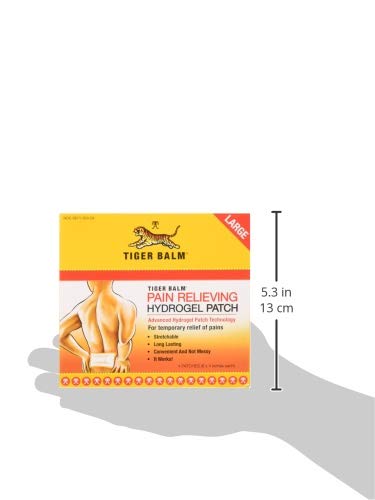 Tiger Balm Pain Relieving Patch Large 4 Each 4 Count (Pack of 3)