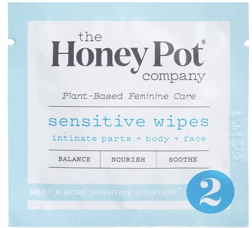 Honey Pot Company Sensitive Feminine Hygiene Wipes 15 Count + New The Honey Pot Company Vulva Cream Soothing Lavender 1 fl. oz + LuxProdX Magnet