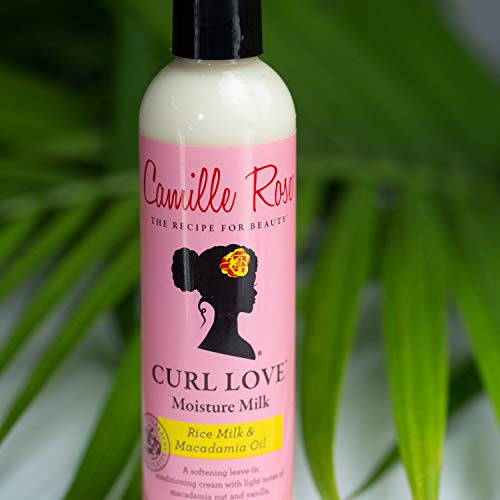 Camille Rose | Curl Love Moisture Milk | Leave-In Conditioner for Curly Hair - Hydrates, Reduces Frizz, Repairs Damaged Hair - Vanilla, 8 Fl Oz