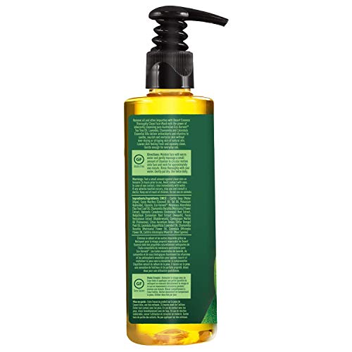 Desert Essence Thoroughly Clean Face Wash - Original - 8.5 Fl Ounce - Pack of 2 - Tea Tree Oil - For Soft Radiant Skin - Gentle Cleanser - Extracts Of Goldenseal, Awapuhi, & Chamomile Essential Oils